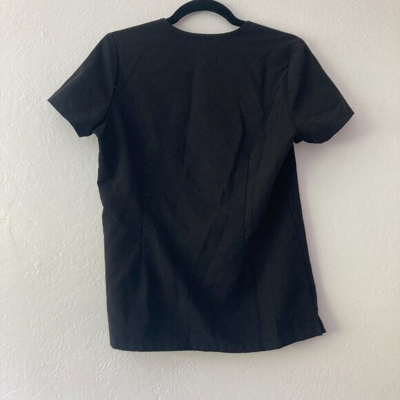 FIGS Catarina One Pocket Scrub Top Black V-Neck Classic Fit FW1000 Size XS - Picture 3 of 7